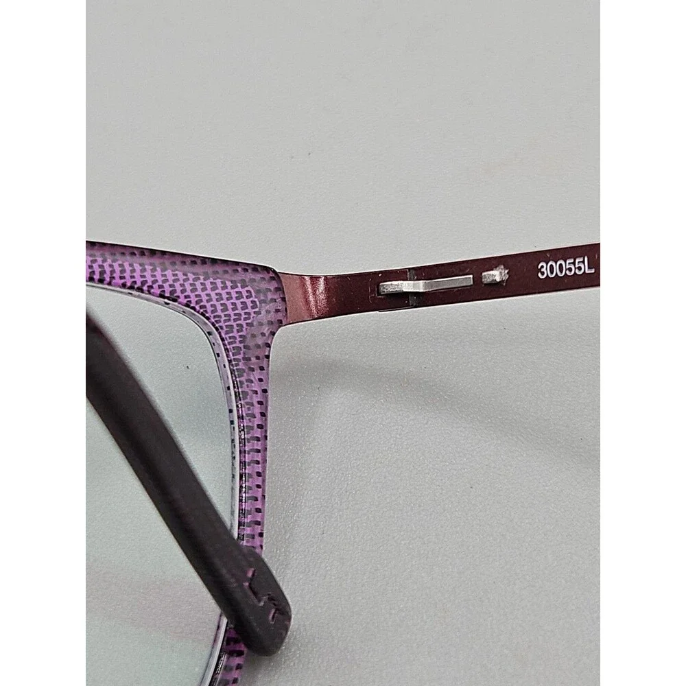 Morel France OGA Eyeglasses Purple Frames Only 30055L 51 19 140 PR06 Metal